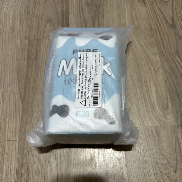 Milk Carton Purse Novelty Crossbody Bag Blue Cow Print Shoulder Handbag - Picture 3 of 3